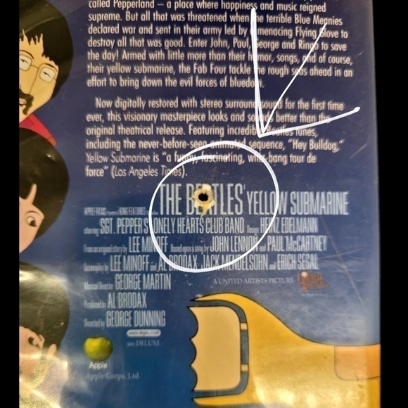 The Beatles Yellow Submarine Vintage 1968 VHS - Picture 7 of 8